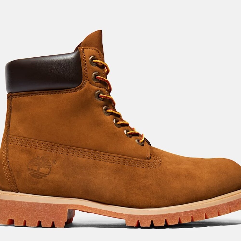 Women's Timberland Premium 6-Inch Waterproof Boots - Dark Wheat Nubuck